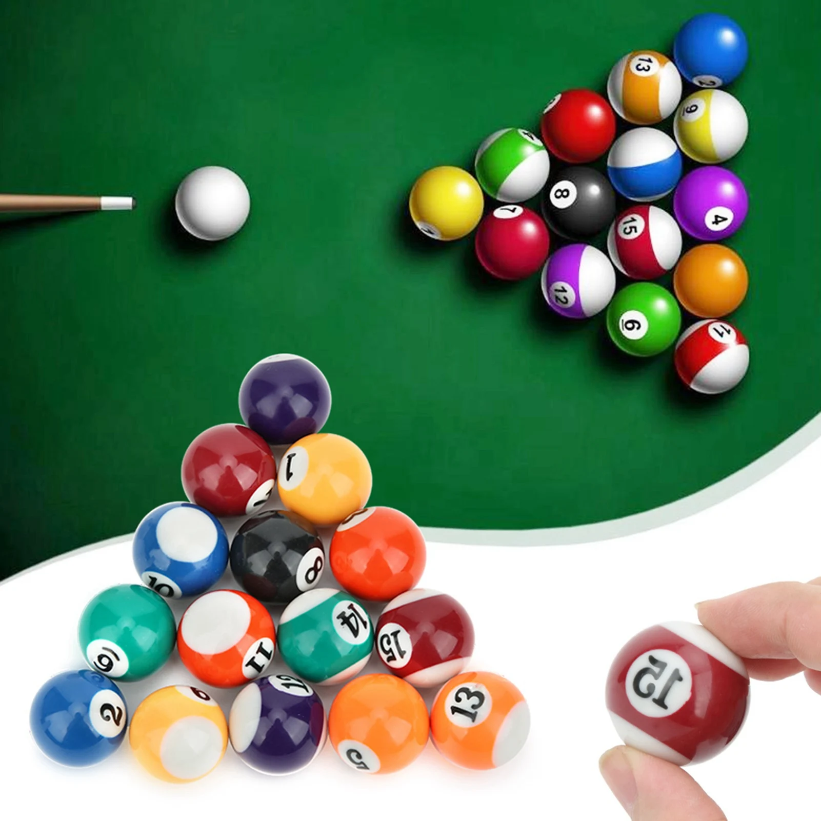 32MM Eco&#8209 friendly Resin  Children Billiard Ball  Pool Table Accesssory 32MM Billiard Ball Resin Billiard Ball