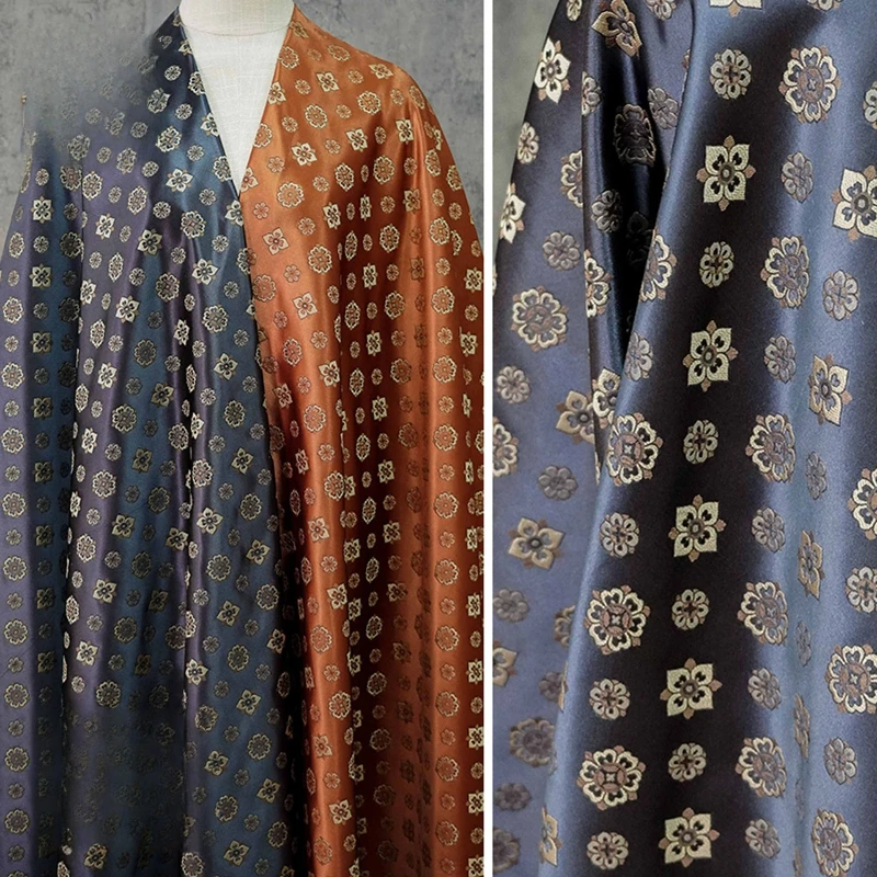 

Парчовая ткань Song, винтажный китайский костюм Cheongsam Tang, окрашенная пряжа жаккардовая пипа с цветочным узором, традиционный ремесленный текстильный материал