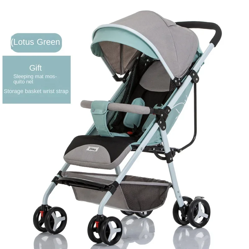 Baby Stroller Ultra-light High Landscape Baby Stroller Four Wheels Shock-absorbing Newborn Travel Stroller Folding Stroller