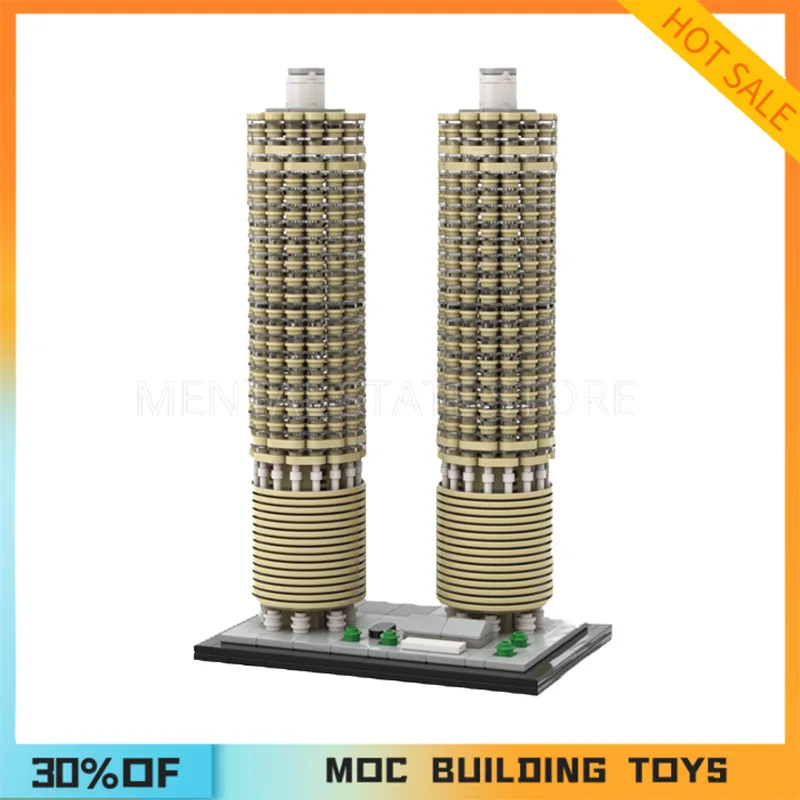 NEW 1560PCS Customized MOC Marina City Building Blocks Technology Bricks DIY Creative Assembly Education Toys Holiday Gifts