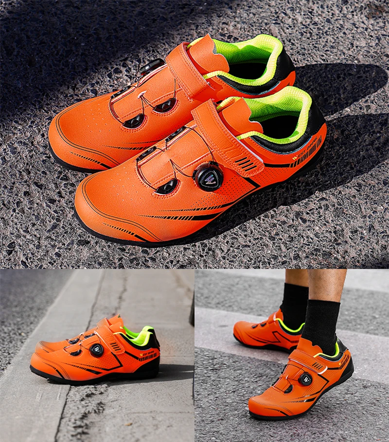 WEST BIKING Fahrradschuhe für Herren und Damen, mit Schnellwechselmechanismus, ohne Schnellspanner, für Rennräder, atmungsaktive Turnschuhe, Outdoor-Sportschuhe. – Detail 24