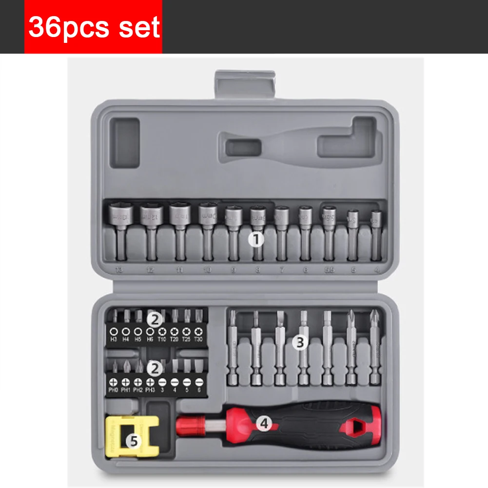 36Pcs Socket Screwd…