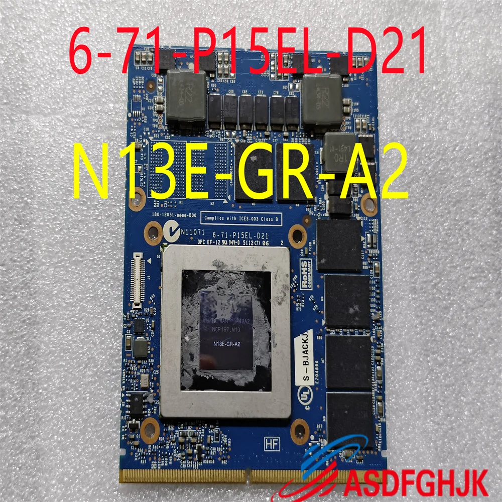 ForClevo X7200 X8100 P150HM P170HM P150EM GTX670MX GTX 670MX N13E-GR-A2 3G 6-71-P15EL-D21 VGA Video Card