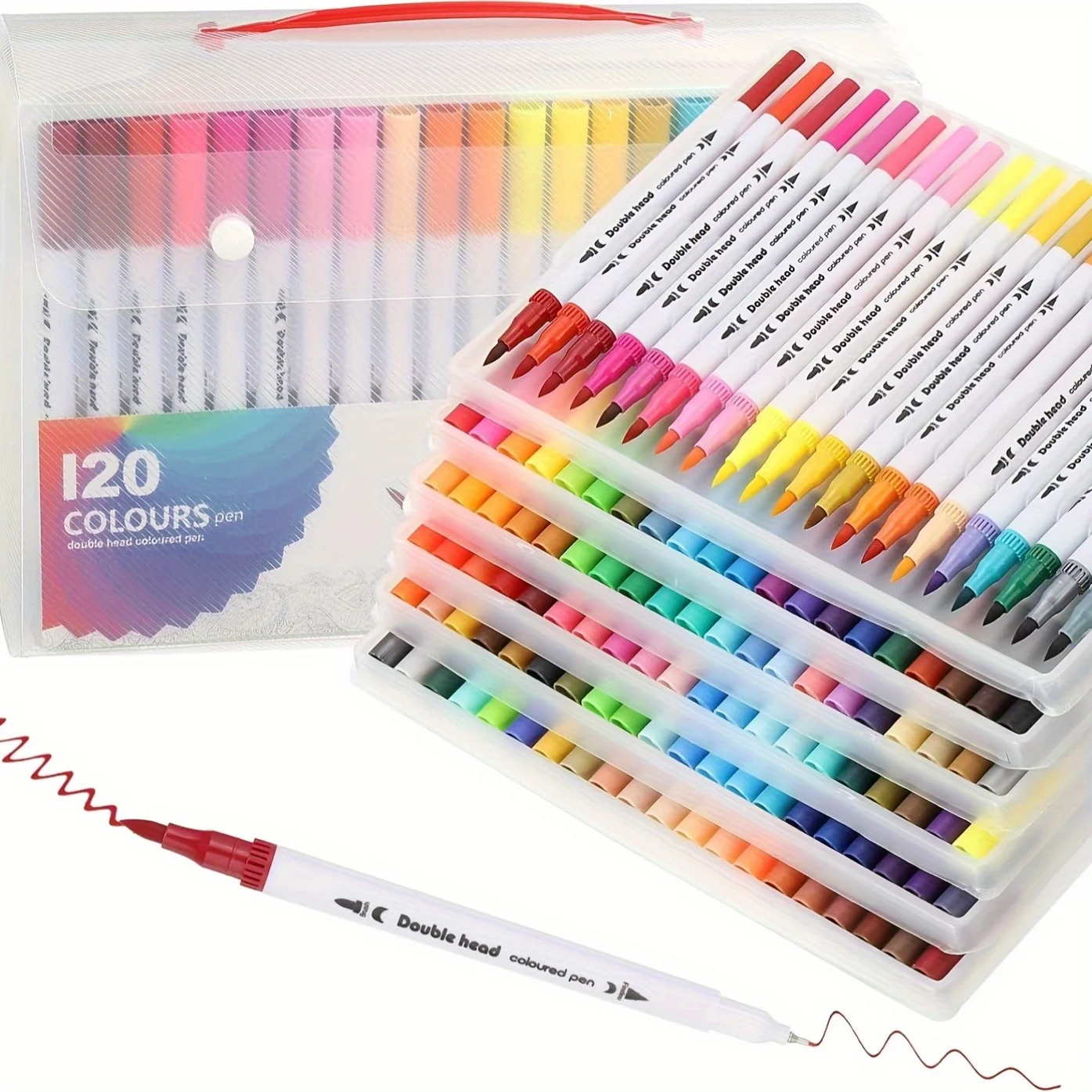 

12-120 Colors Markers Set Dual Tip Brush Pen Fine Tip Painting Watercolor Art Marker Pens for Manga Art Drawing Supplies