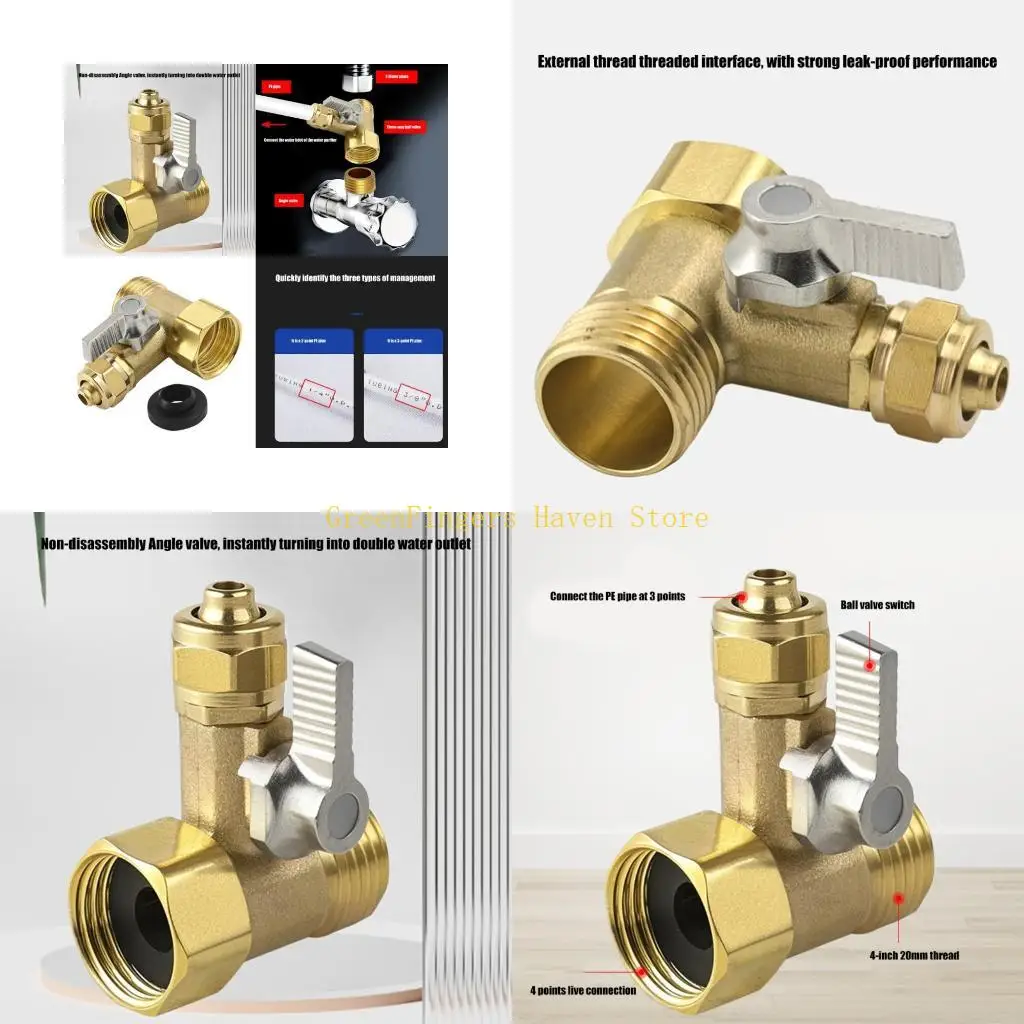 

F68D Сильный трехсторонний управляющий клапанами водопровода Бесплатный эксплуатацию для подключения