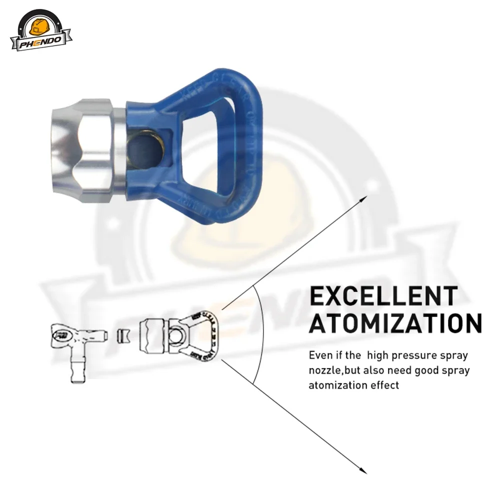 Imagem -06 - Phendo-airless Acabamento Fino Ponta de Baixa Pressão Dicas Gfp Airbrus Bocal para Grc 8n Tamanho da Rosca Guarda 16series 108 210 Grc Series