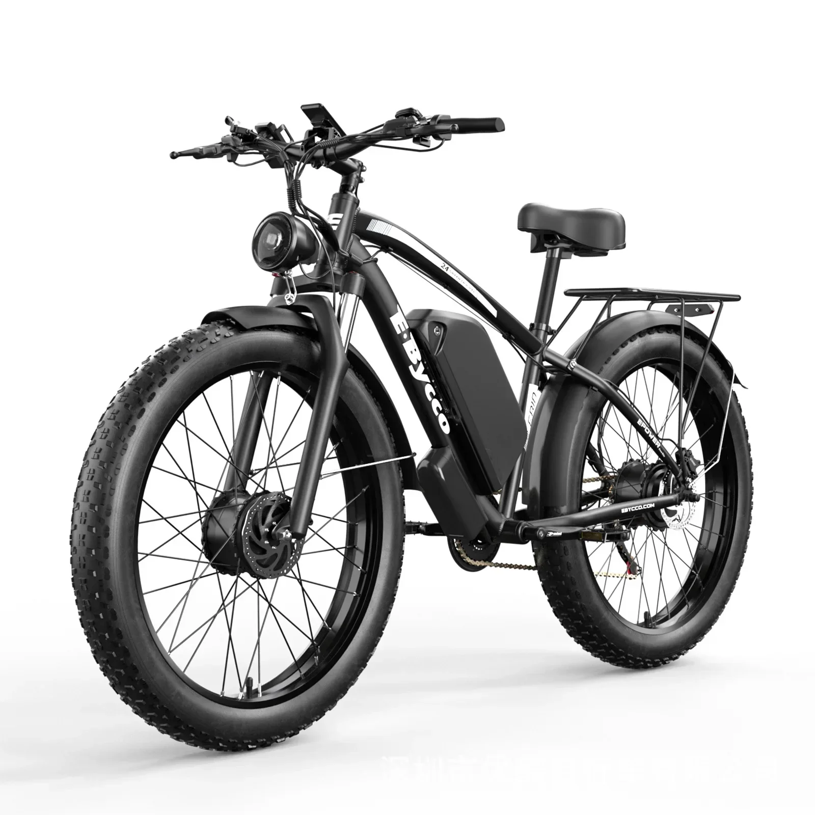 EB10 E-Bike 4000W Motor Electric Bicycle 52V32AH Battery 24 Inch Tire 55km/h Suspended Soft-Tail Frame mountain Electric Bike image 5