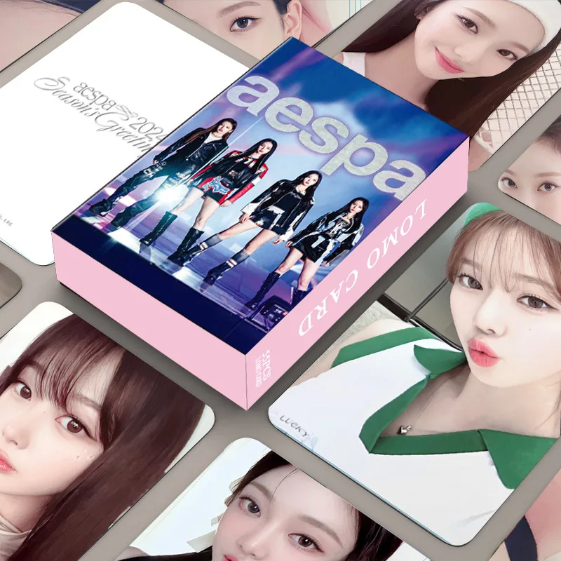 55 قطعة Kpop القذرة العمل بطاقات الصور ملصقات مجموعة كارينا الشتاء نينغ نينغ جيزيل Kpop ألبوم ملصق لومو بطاقات الصور