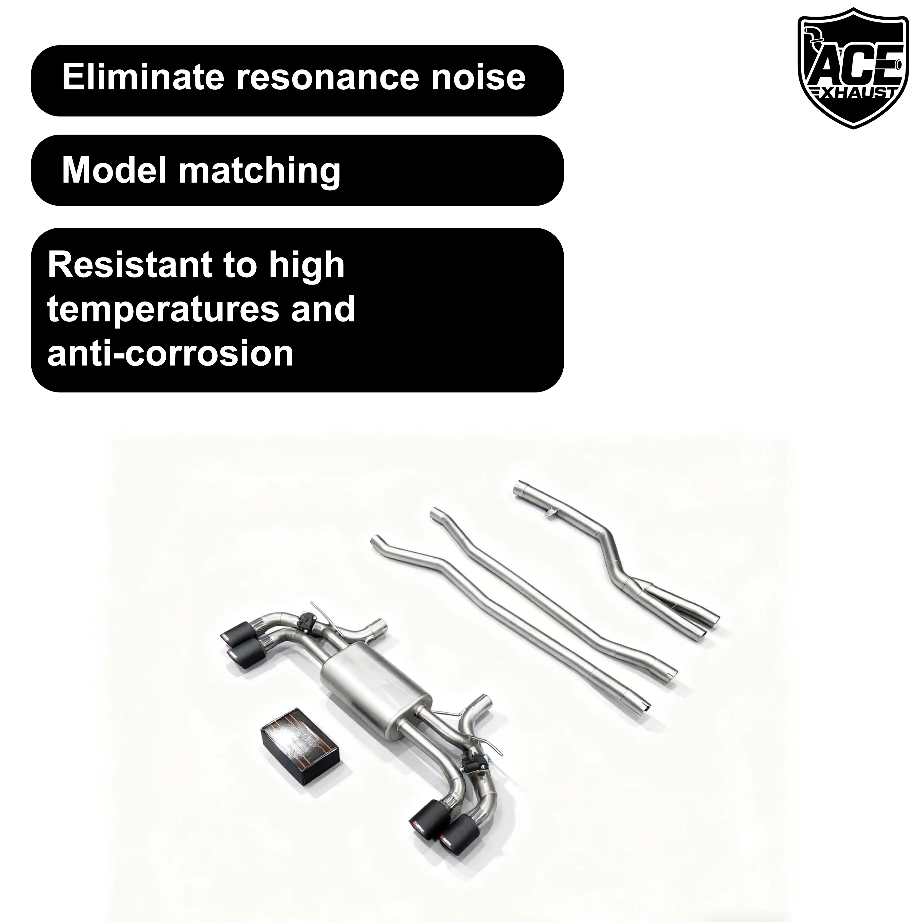 ACE für BMW 540I G30 Klappenauspuff BMW 5er Serie B58 G30 G31 G38 540i 3.0T Plug-and-Play Auspuffrohr mit Klappenschalldämpfer – Detail 5