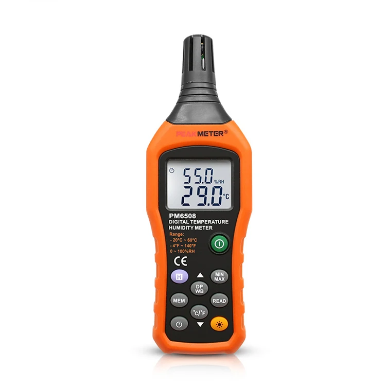 PEAKMETER PM6508 Digital Weather Station Temperature & Humidity Hygrometer Thermometer OEM & ODM Supported