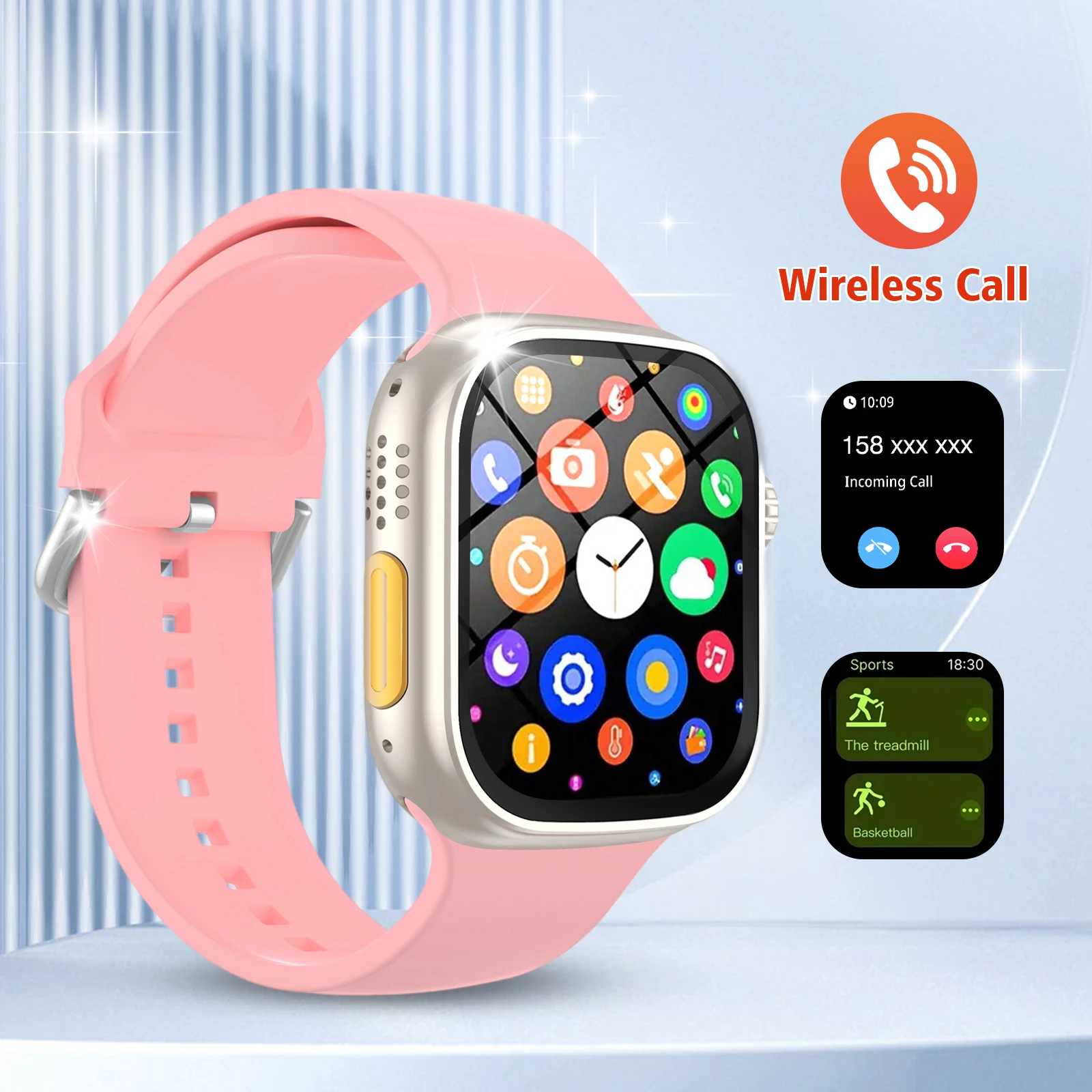 

2025 Smartwatch with Call Message, Heart Rate Monitor, Sports Pedometer & Sleep Tracking