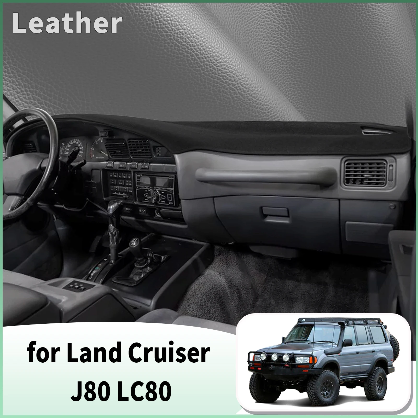 for Toyota Land Cruiser J80 LC80 1990-1997 Lexus LX450 Dash Mat Dashboard Cover Dashmat Anti-Reflection Sun Shade Automotive