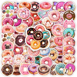 Cute Donut Dessert Stickers DIY Kids Toy Gift Decal for Phones Laptops Cars Scrapbooking Luggage Decorative Graffiti  Waterproof