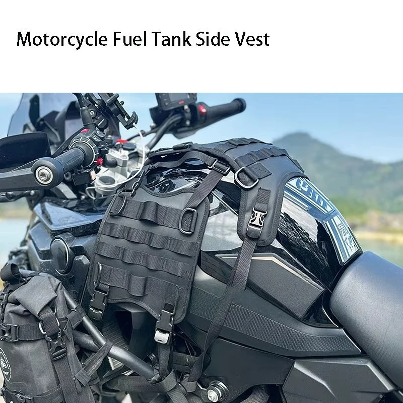 

Боковая сумка на бак мотоцикла, универсальная седельная сумка с фронтальной загрузкой, монтажная база для мотоциклетного топливного бака, подвесная база, аксессуар