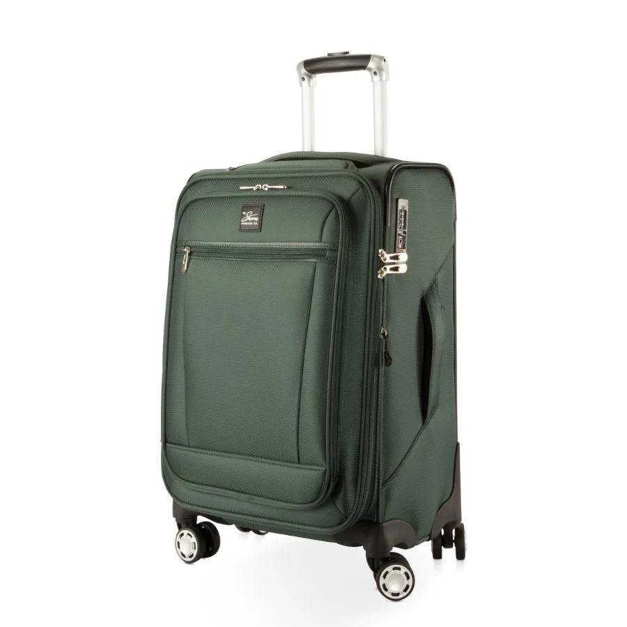 

Luggage Ballard Softside 20" Expandable Carry on Luggage with Spinner Wheels Adult Juniper Green