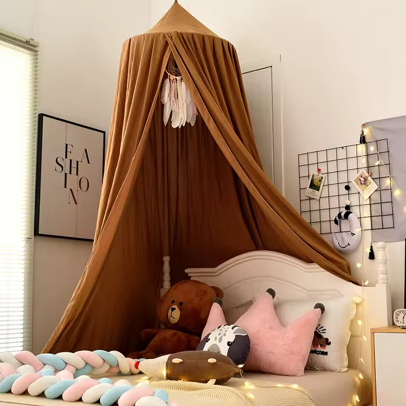 Tenda per lettino per culla, zanzariera a cupola appesa, lettino per bambina, arredamento per la camera dei bambini, tenda a baldacchino per letto per bambini - AliExpress