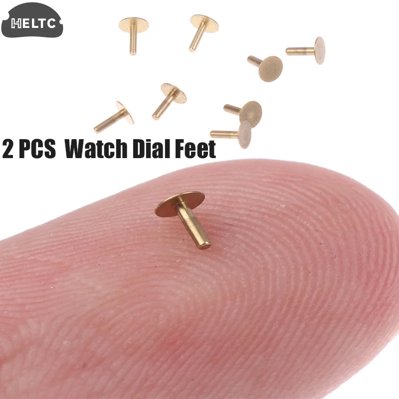 

2Pcs Copper Watch Dial Feet 0.64/0.69/0.74/0.79/0.94mm Stem Watch Movement Repair Watch Replacement Spare Parts Accessories