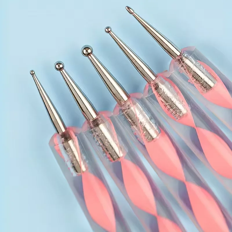 10-teiliges Nagel-Liner-Pinsel-Set UV-Gel Nagelpinsel-Kits Silikon-Punktier- und Blumen-Nagelstifte Französische Streifen- und Linienmalerei-Zeichenwerkzeuge – Detail 9