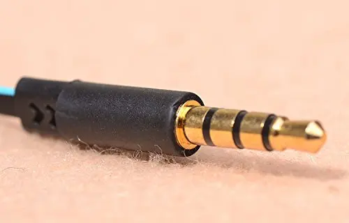 Vmota-Cabo de áudio AUX com controle remoto e microfone em linha, controle de volume para Apple, Android, linha estendida, azul, preto, 3,5mm