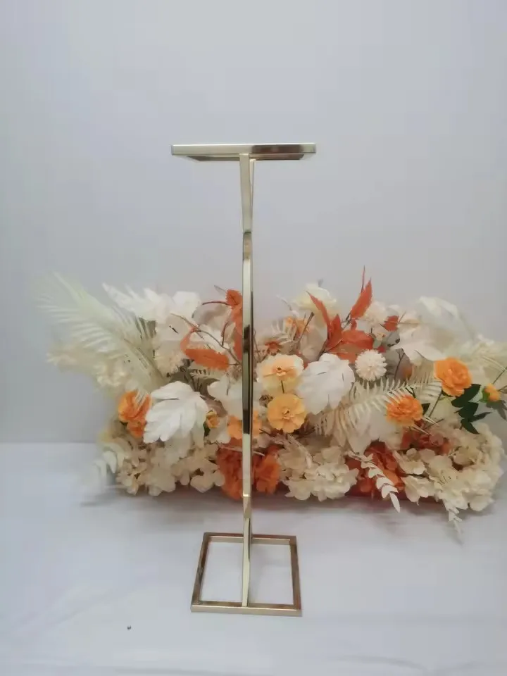 Flower Vase Floor Vases, Column Stand, Metal Road Lead, Wedding Centerpiece, Geometric Pot, Table Rack for Home Decor, 10 Pcs