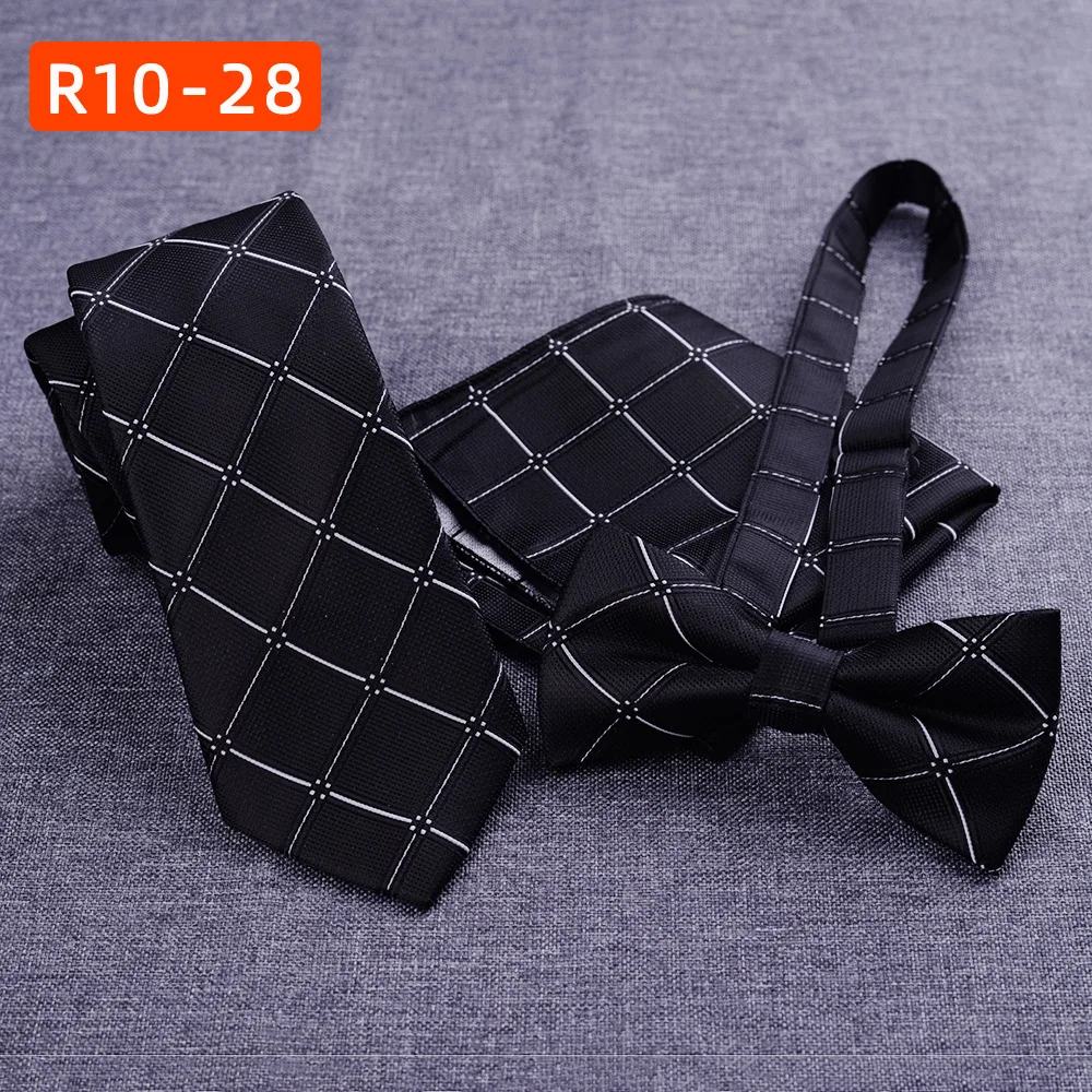 Vintage Wear A Three-piece Suit Tie Bow Pocket Scarf Professional Business Casual Men's  Shirt Vest Tie Suit Men Accessories