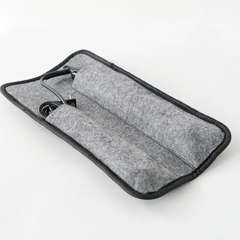Heat Resistant Flat Iron Case Portable Hair Straightener Pouch Curling Iron Straightener Holder Bag for Hair Tools Curling Iron