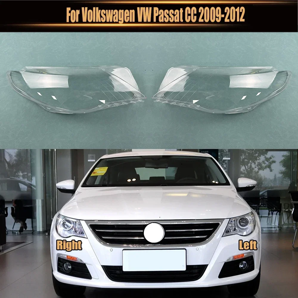 

Для Volkswagen VW Passat CC 2009-2012 автомобильная передняя фара, крышка объектива, стеклянные фары, прозрачные абажуры, маски в виде ракушки