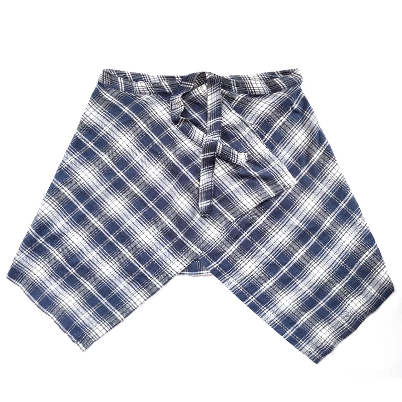 Hip Hop Irregular Men and Women Fake Shirt Hem Spring Autumn Plaid False Shirt Skirt Half-body Female Skirts Womens Jupe Saia