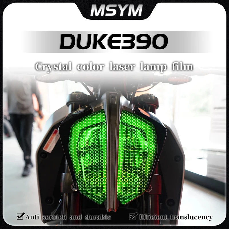 

For KTM DUKE390 Duke390 2021 Honeycomb laser headlight film protective film modified transparent decorative film accessories