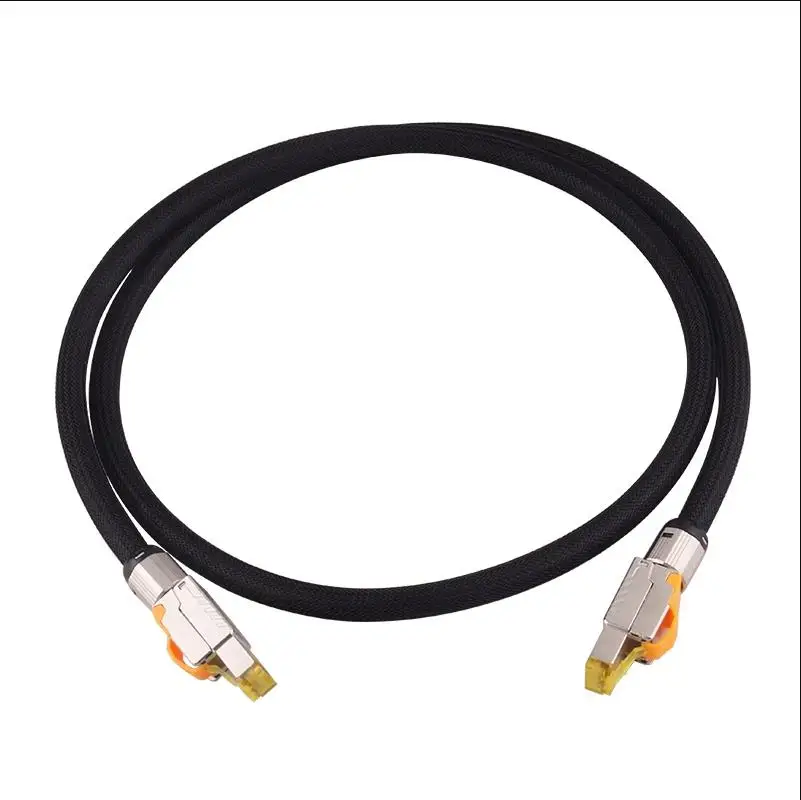 

Rj45 Cat8 Ethernet Patch Cable 2000Mhz 40Gbps 24AWG Double Shield High Speed SSTP UTP Network LAN For Laptop PS 4 Router