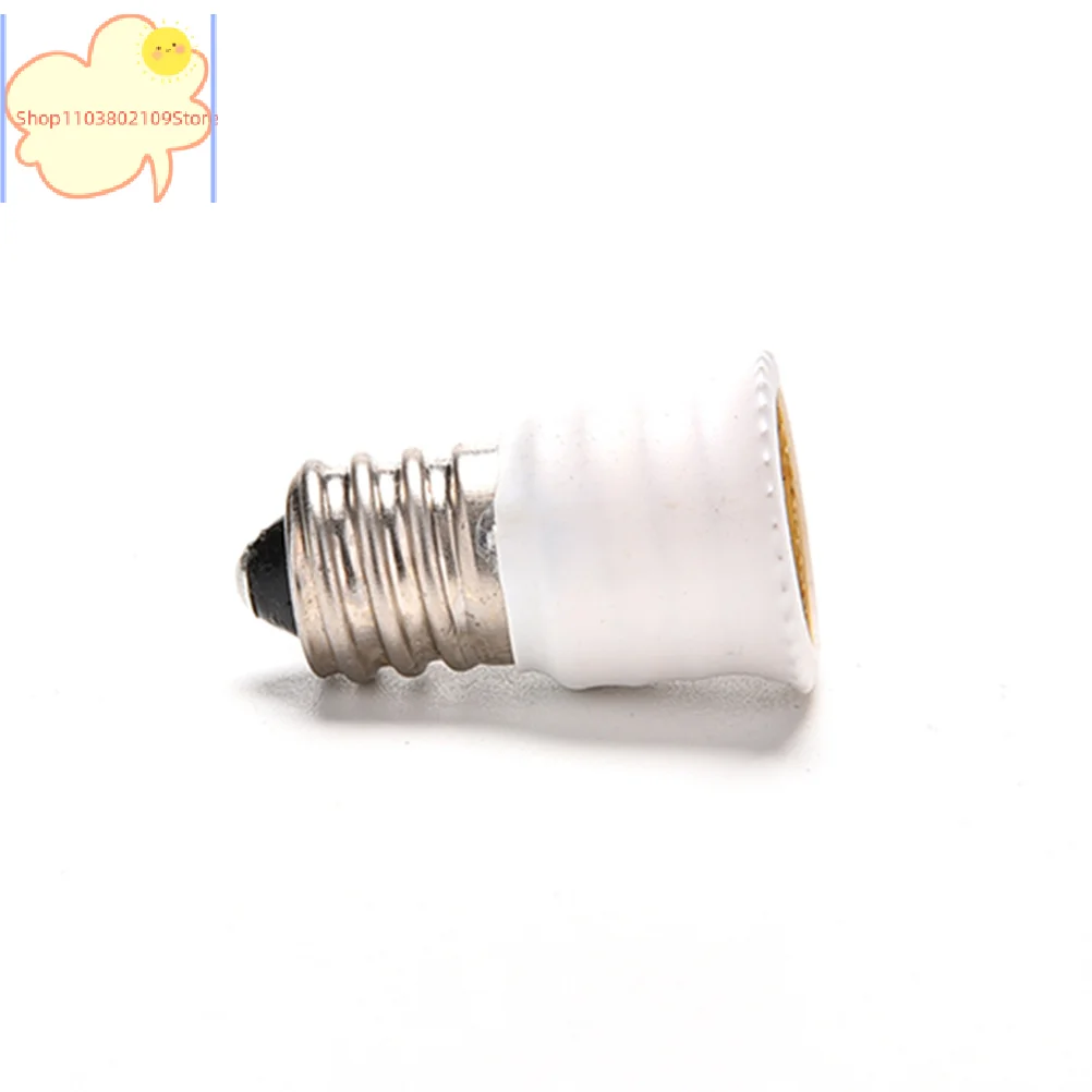 【HT】【YH】E12 To E14 Bulb Lamp Holder Adapter Socket Converter Light Base Candelabra White