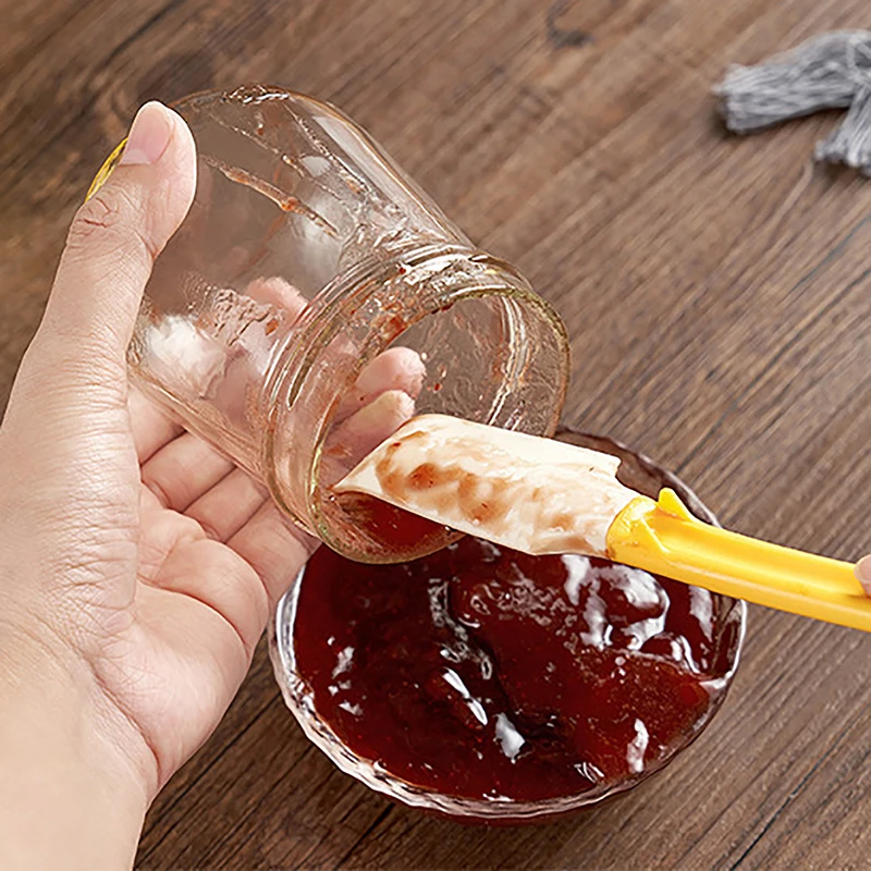 ซิลิโคนครีม Baking Scraper Non Stick Butter Spatula ช็อกโกแลตนุ่มนวลขวดด้านล่างครัว Pastry Tools Scraper