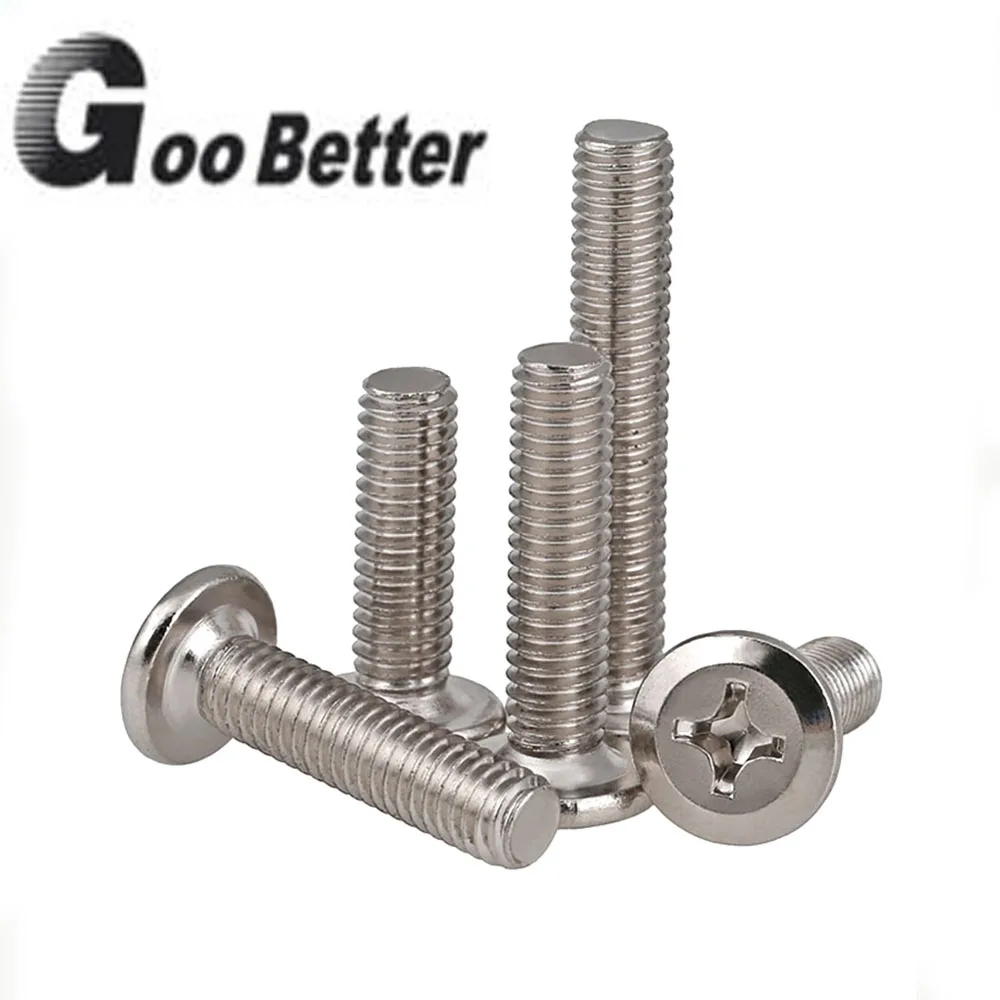 Beveled flat head screw chamfered cross screw hardware home crib cabinet chair accessories M6