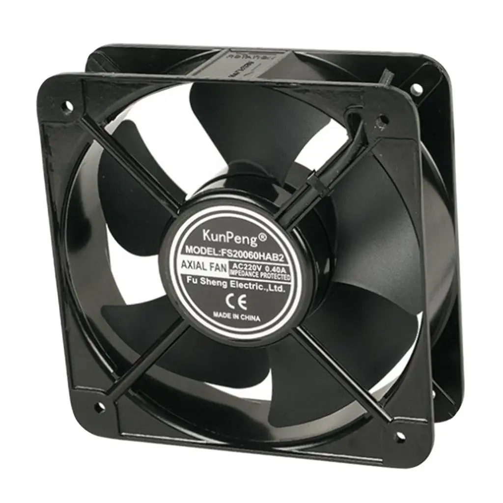 Industrial AC 220V Cooling Fan High Performance Aluminum Alloy 200mm Air Flow for Control Panel Rack Mount