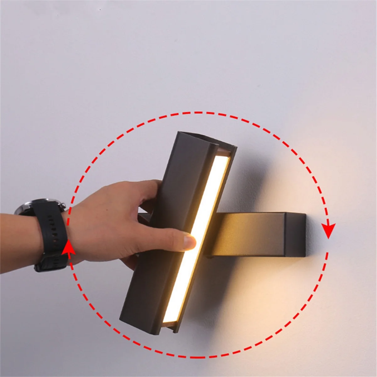 

GET! Bedroom Bedside Wall Lamp Rotating Wall Lamp Stairs Study Wall Guest Room Corridor Lamp A