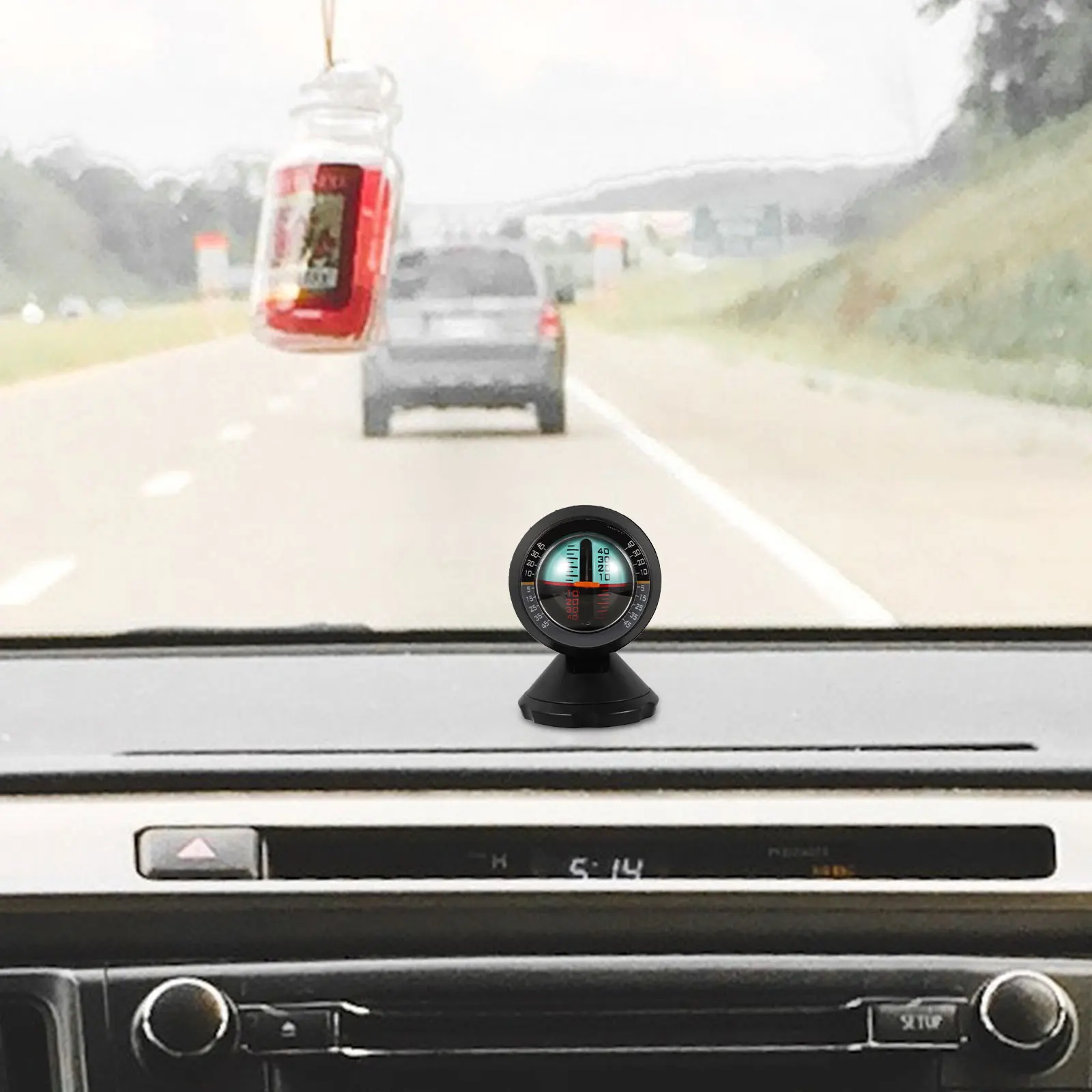 

Car Compass Dashboard Ornament ABS Material Accurate Direction Car Boat Truck Dash Mount LC35 Mini Sphere Design Fits Automobile