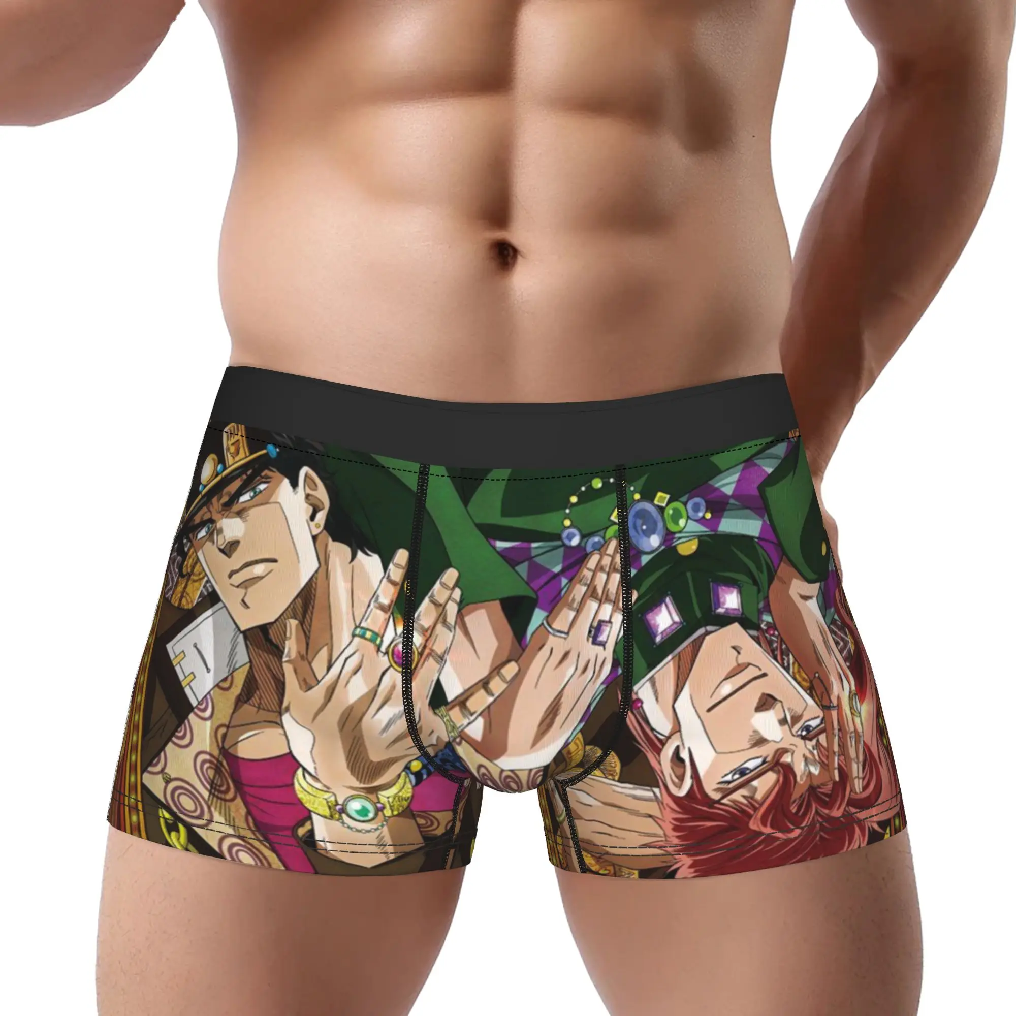 JoJo's Bizarre Adventure Underpants Homme Panties Man Underwear JoJo Comfortable Shorts Boxer Briefs