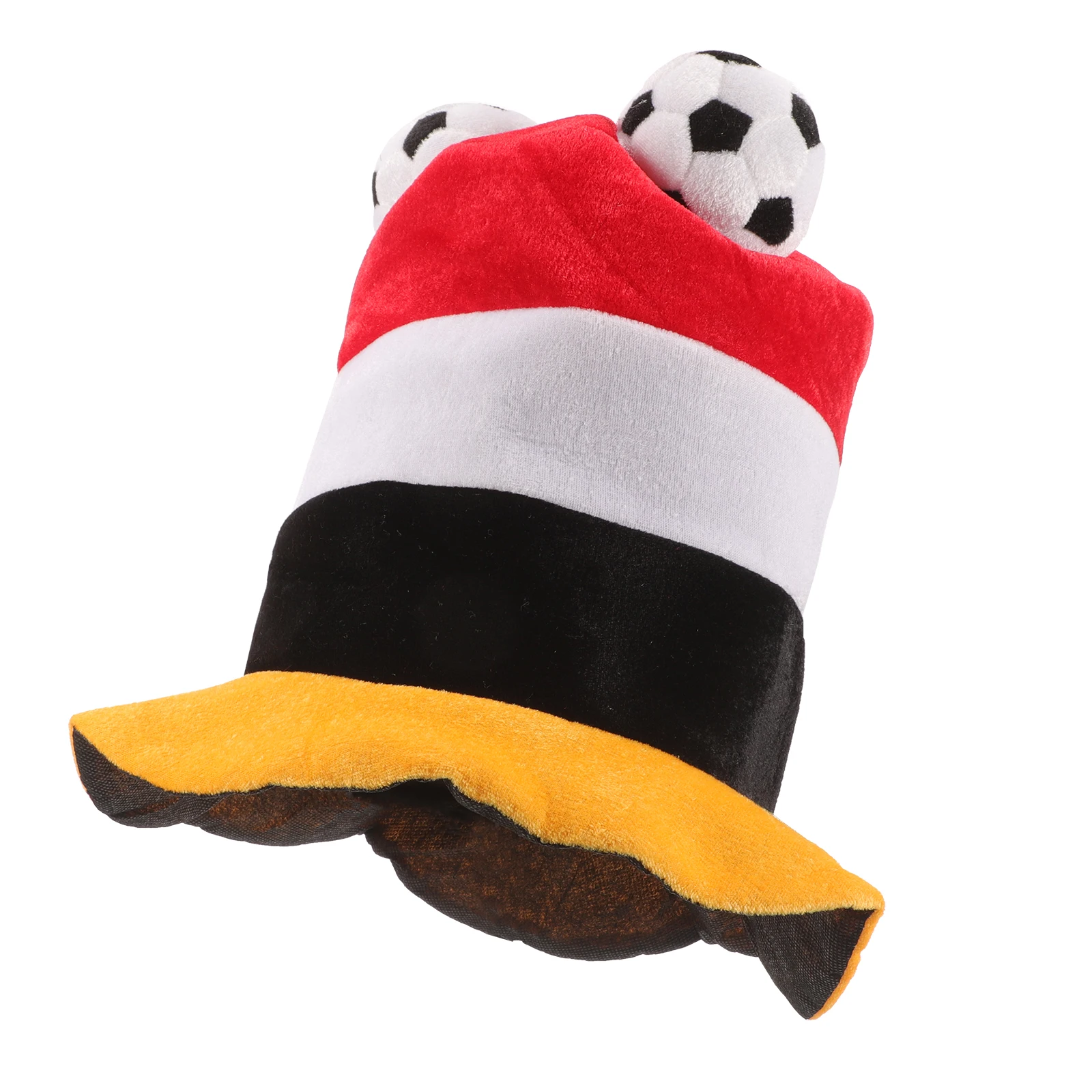 Football Cap Soccer Hat Party Sports Competition Match Decorative Festive Carnival Hat Red Unisex For Fans Games Birthdays