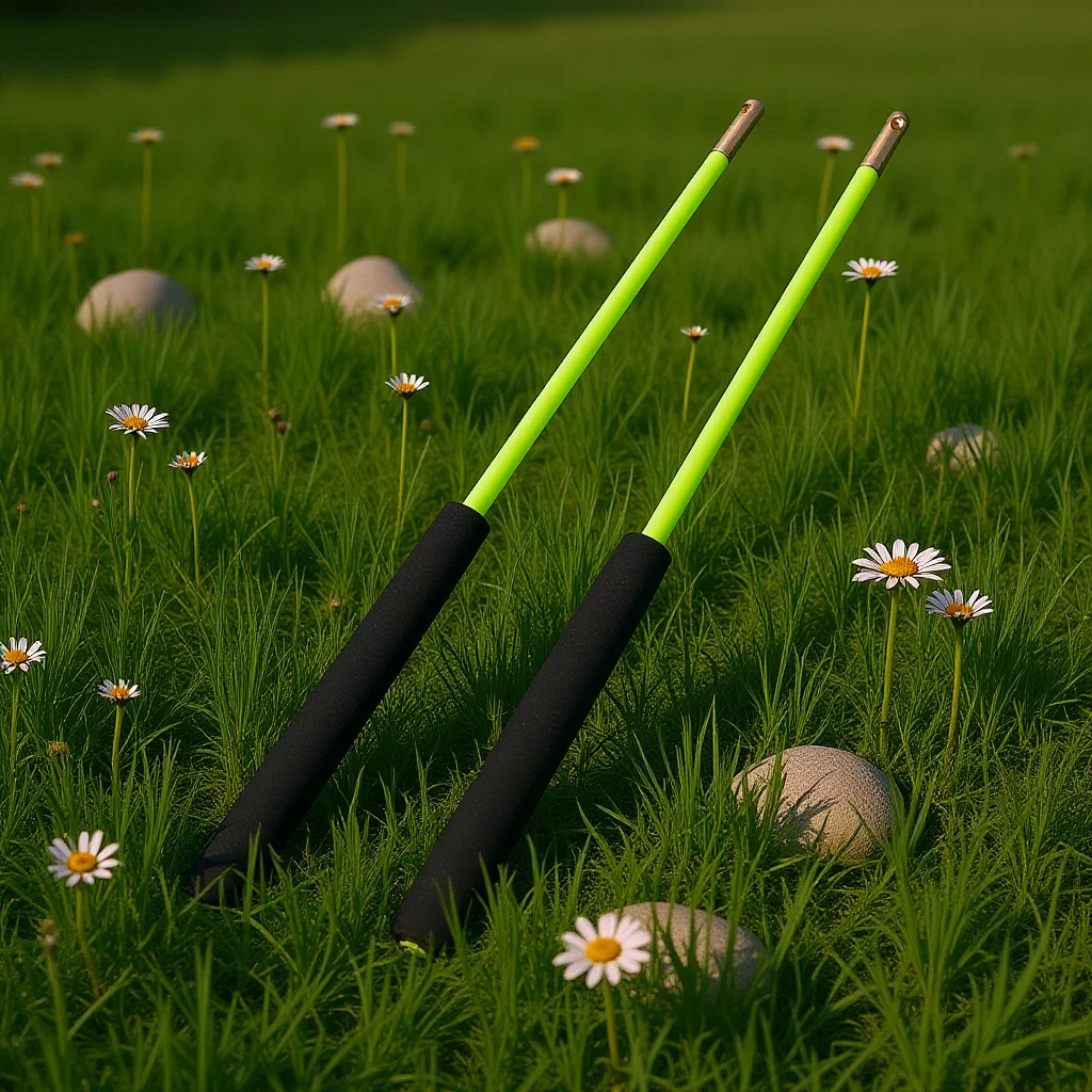 2Pcs Anti-Slip Handle Diabolo Sticks Professional Ergonomic Grip for Playing Juggling Outdoor Fitness Replacement