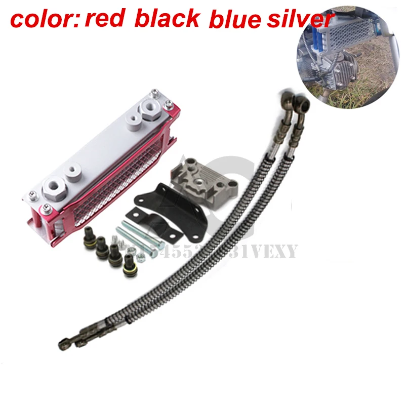 Oil Cooler Motorcycle Oil Radiator Kit Engine Cooling for 50 125 140cc Motocross Universal Dirt Pit Bike ATV Enduro Accessories