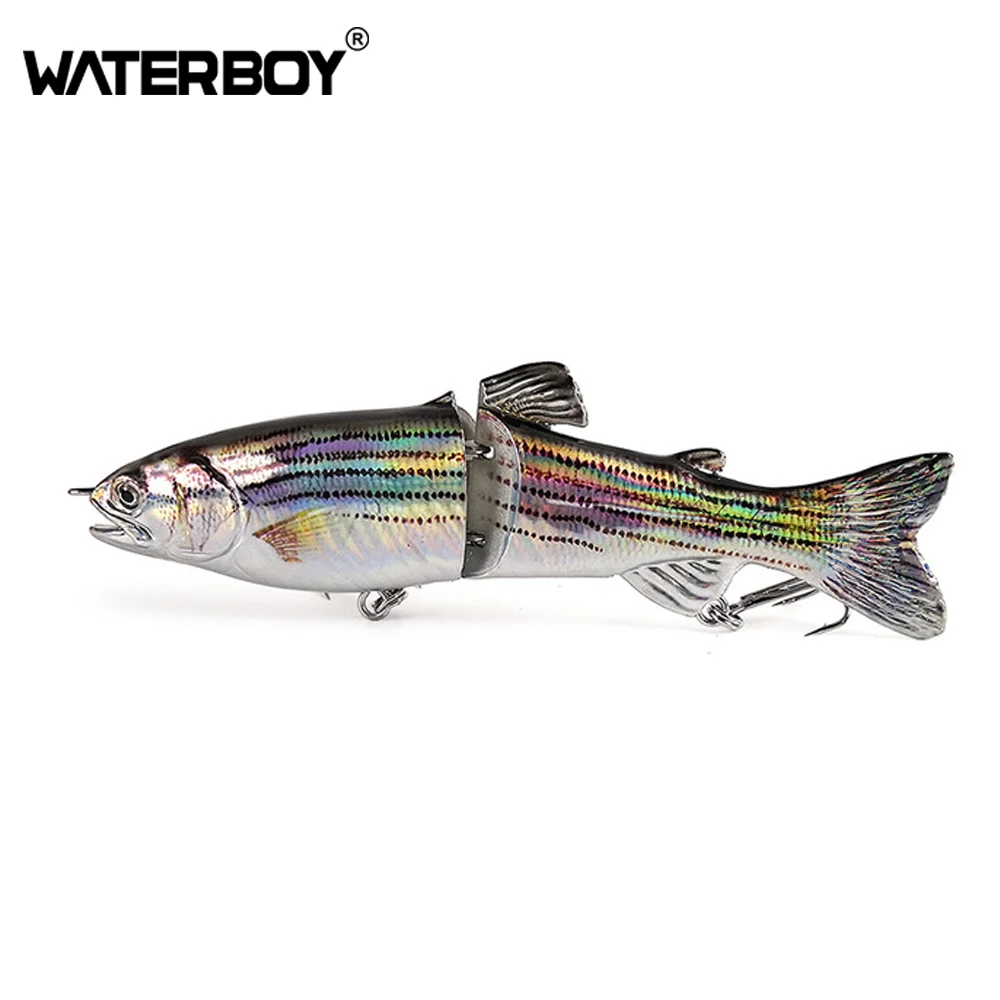 WATERBOY Fishing Swimbait Glide S Swimming 18cm 68g 2 Segment Multi Jointed Lure Trout Fresh Water Slow Sink Fish Bait