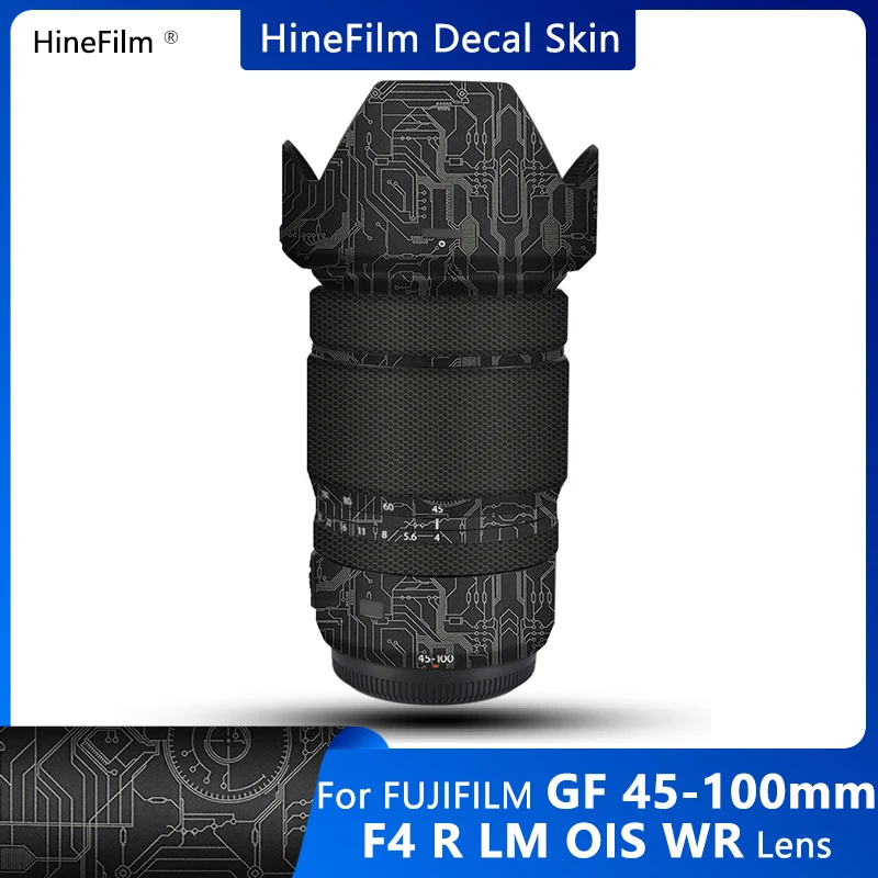 Hinefilm Skin for Fuji GF45-100 F4 Lens Decal Skin for Fujifilm Fujinion GF45-100mm F4 Lens Wrap Cover 45-100 Sticker 45100 Skin