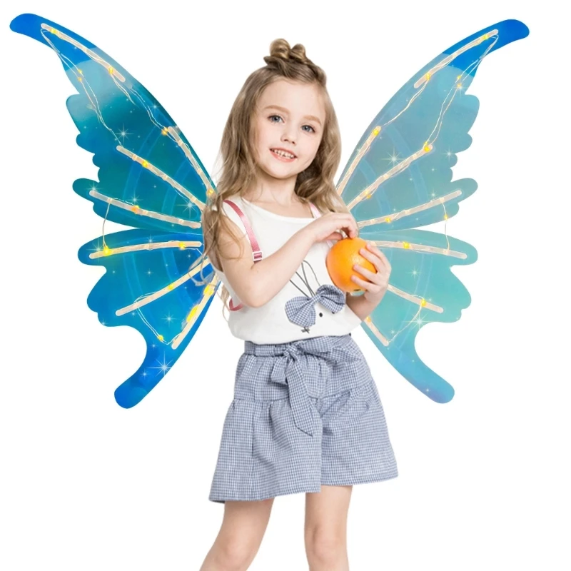

Electric Butterfly Wing with Colorful LED Light for Party Girls Costume Accessory Dropship