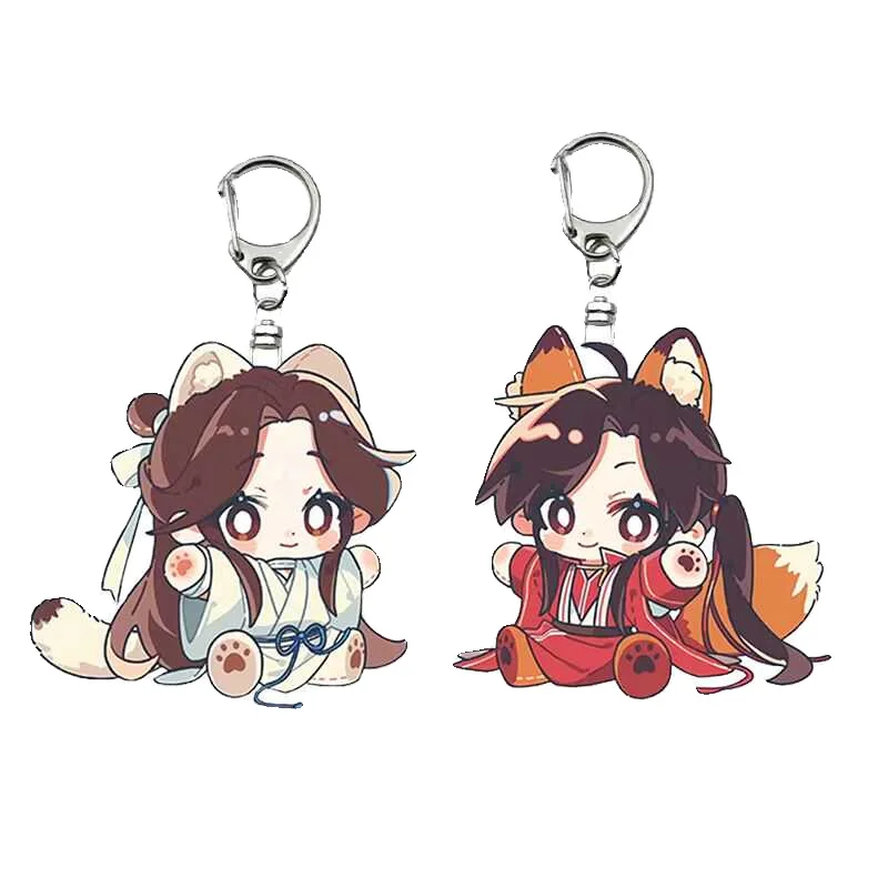 Anime Himmel offiziellen Segen Schlüssel anhänger Cosplay Tian Guan Ci Fu Hua Cheng Xie Lian Paar Anhänger Schlüssel ring Tasche Schlüssel bund Geschenk