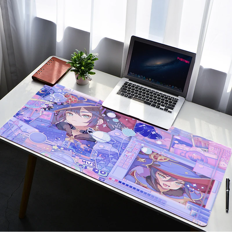 

Genshin Impact 90x40cm Large MousePads Gaming Accessories PC Laptop Mousepad Anime Antislip non-skid anime rug keyboard mat