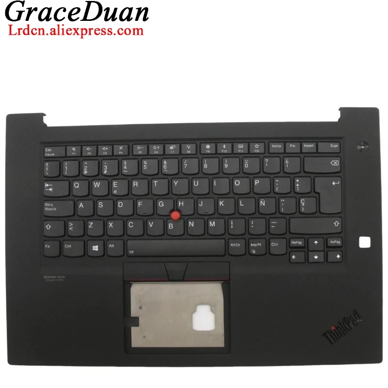 

ES Spanish Black Keyboard Upper Case Palmrest Shell Cover For Lenovo Thinkpad P1 X1 Extreme Gen2 G2 5M10W78876 5M10W78875 5M10W7