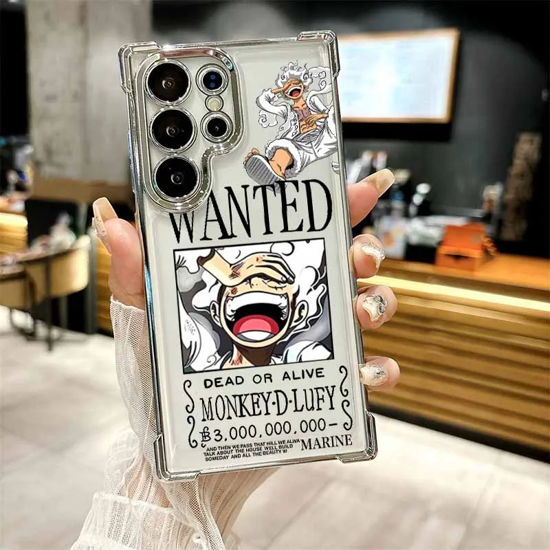 Anime One Piece Handyhülle für Samsung S26 S25 Edge S24 S23 S22 S21 S20 FE Ultra Plus Lite, Galvanisierte Sturzsichere Schutzhülle – Detail 4