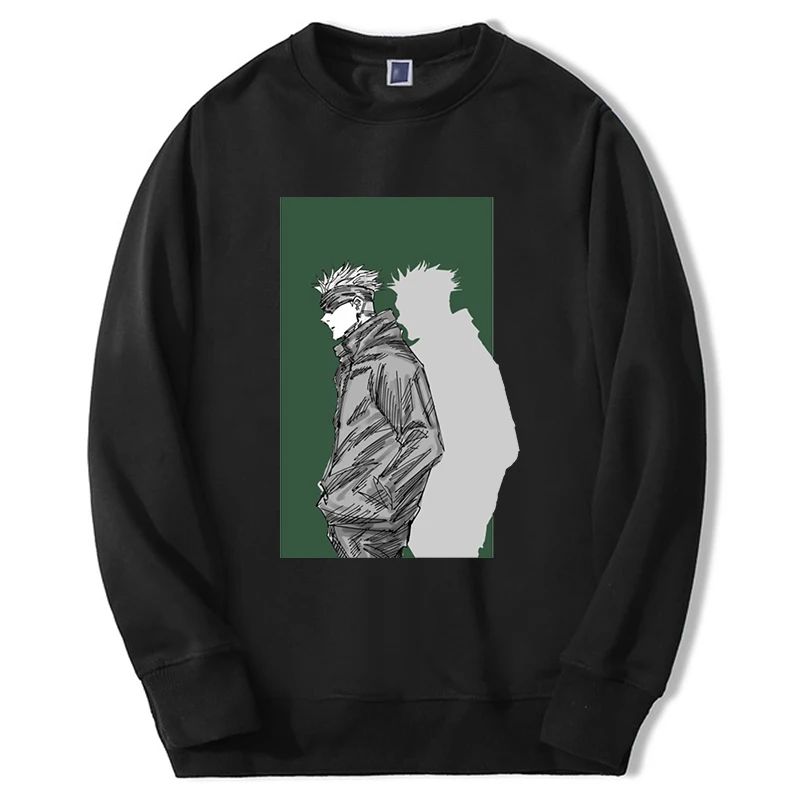 2024 Anime Japanese Jujutsu Kaisen Sweatshirts Men Women Gojo Satoru Graphic Manga Hoodie Round Neck Fashion Moletom Sportswear