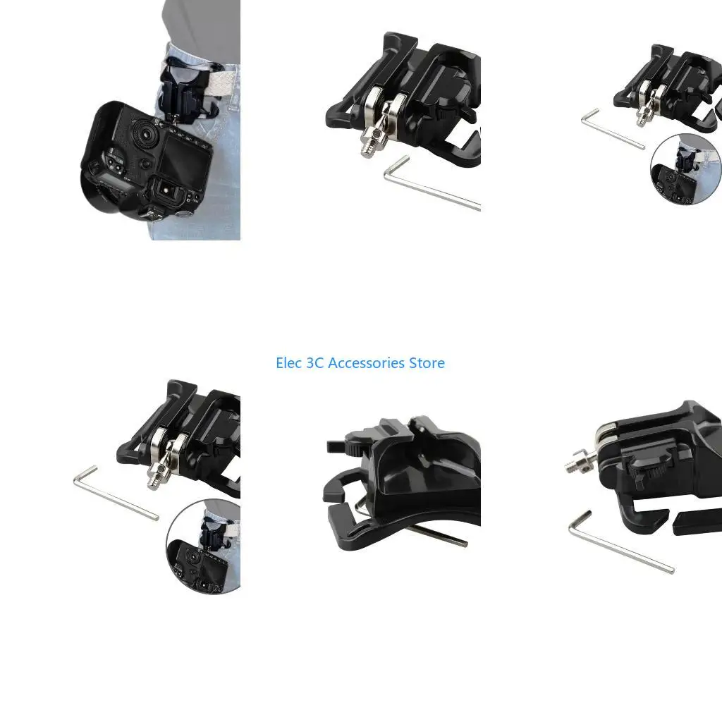Y51A Waist Mount Camera Holder Versatile Waist Holder Durable Waist Clip Practical Waist Strap Suitable for DSLR & Cameras