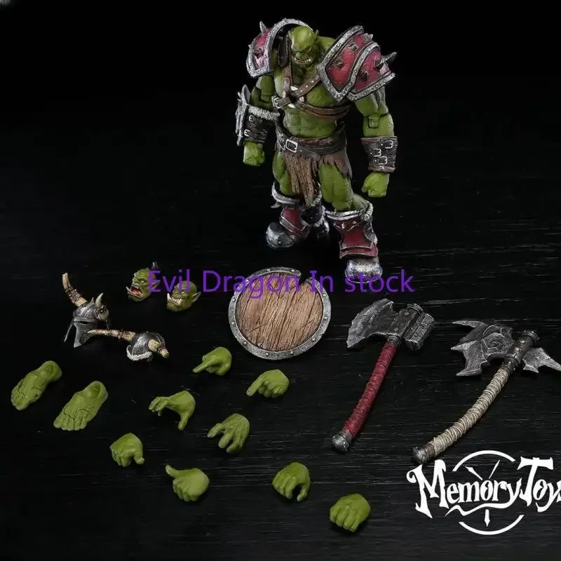 In Stock Blizzard World of Warcraft Round 3 1/12 Horde Orc Captain Action Figure Toy Collection Gift